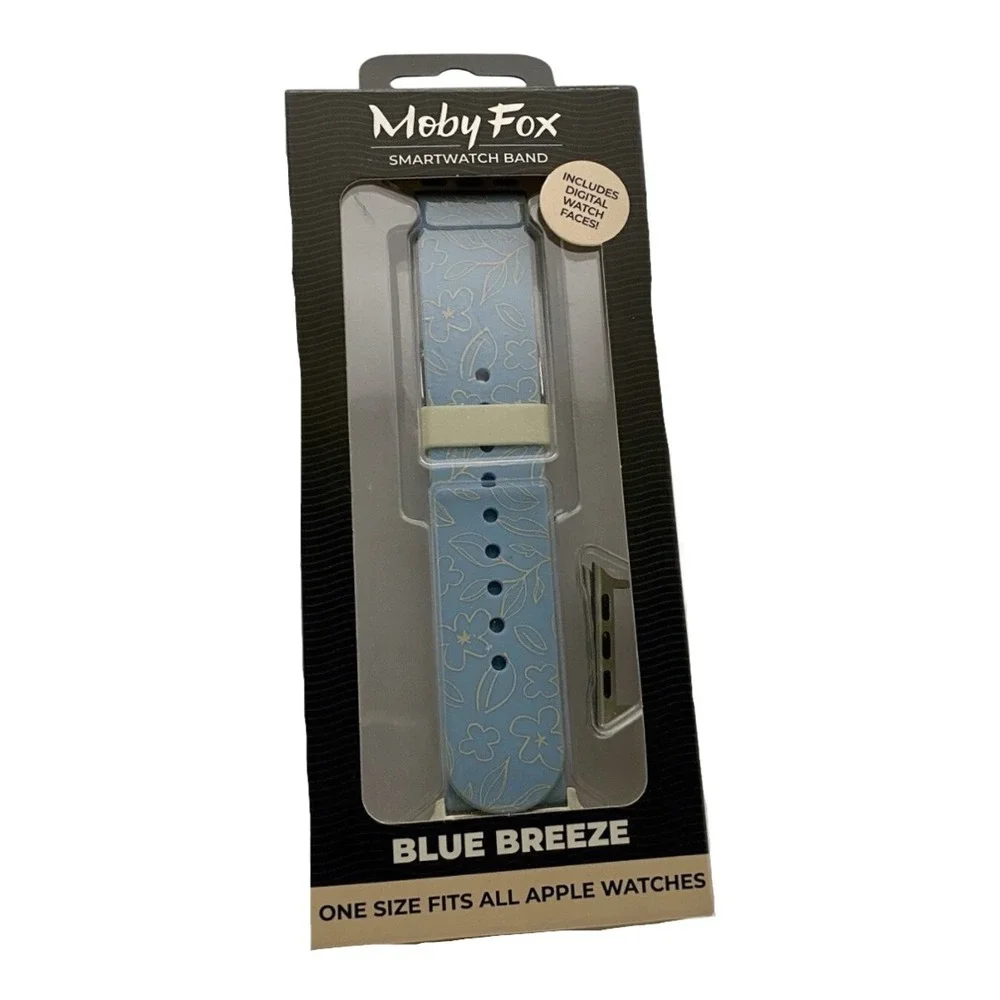 Moby Fox, Smart Watch Band Blue Breeze One-Size-Fits-All Apple Watches